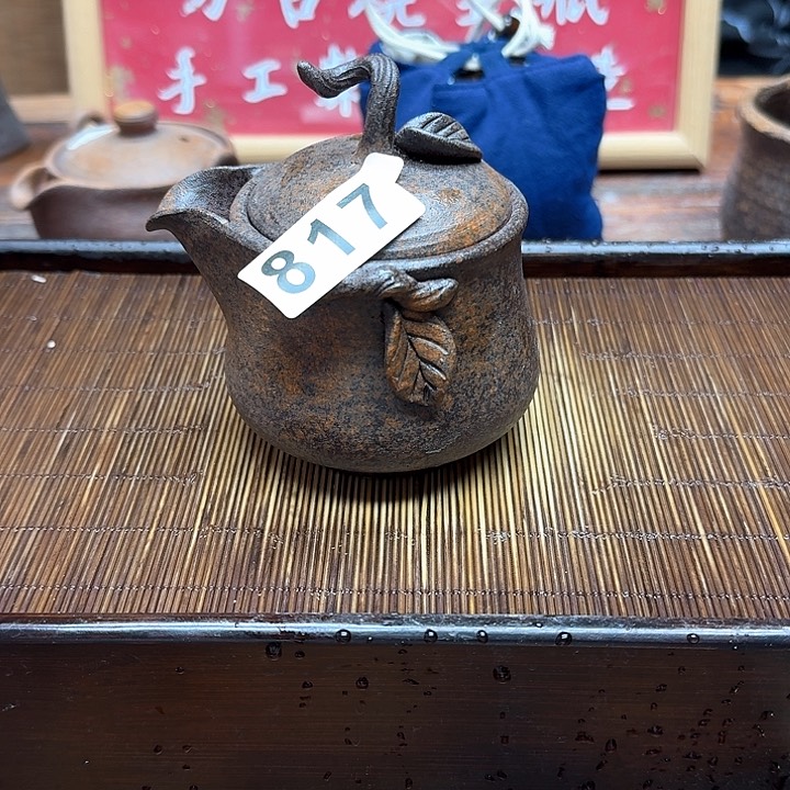 纯手工制作粗陶茶具