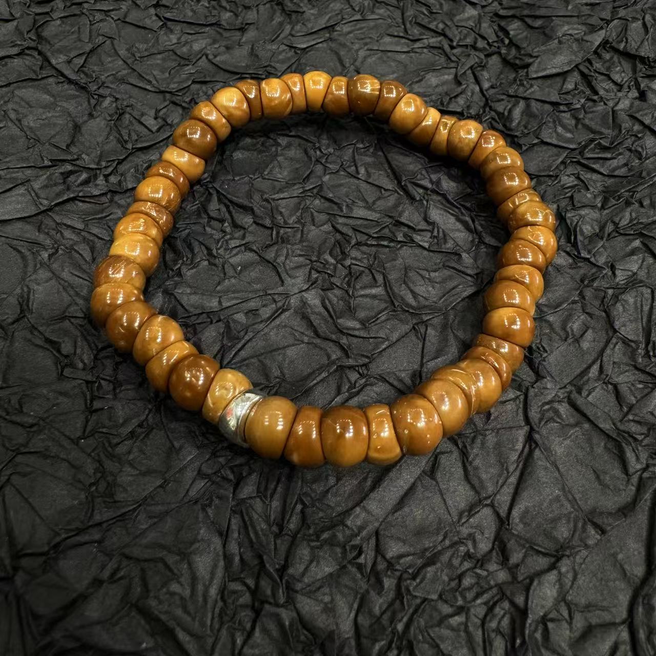 925银手链 【ATAYI】2025新款喜喜手工S925银配饰手链小众单圈饰品