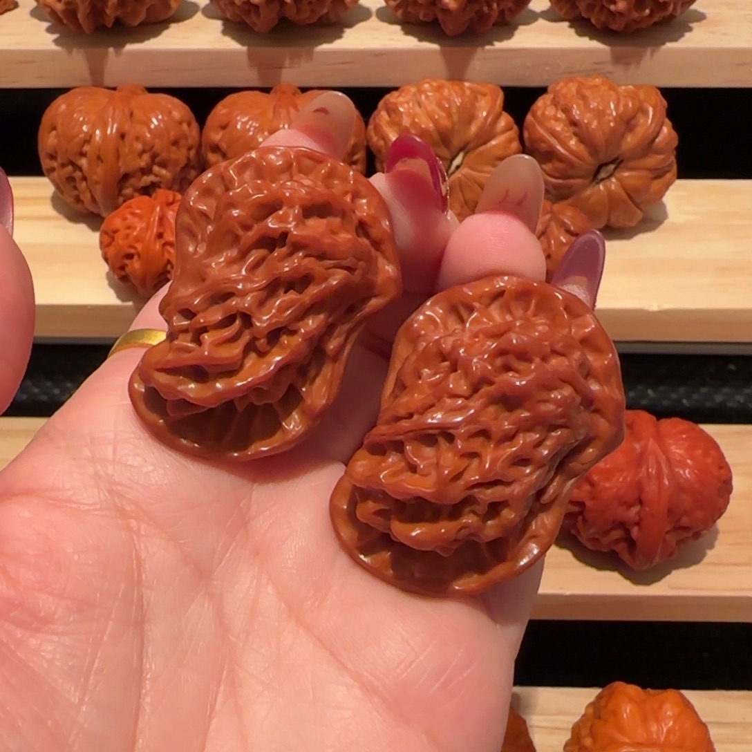 吊坠文玩核桃鸳鸯44精品2164