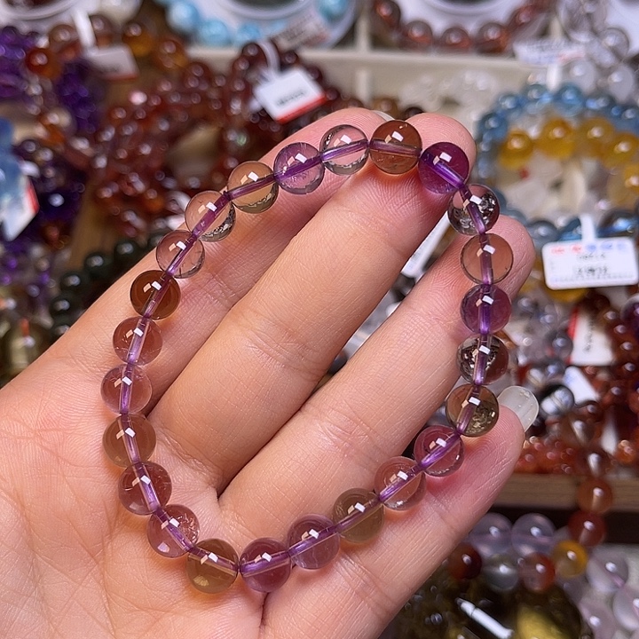 水晶手链未镶嵌紫黄晶