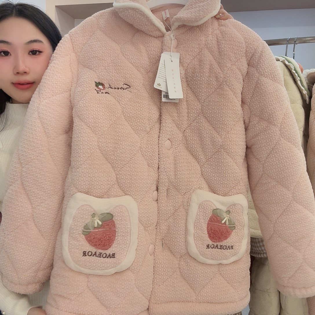 你***我三醋酯纤维YL5162 浅粉M码