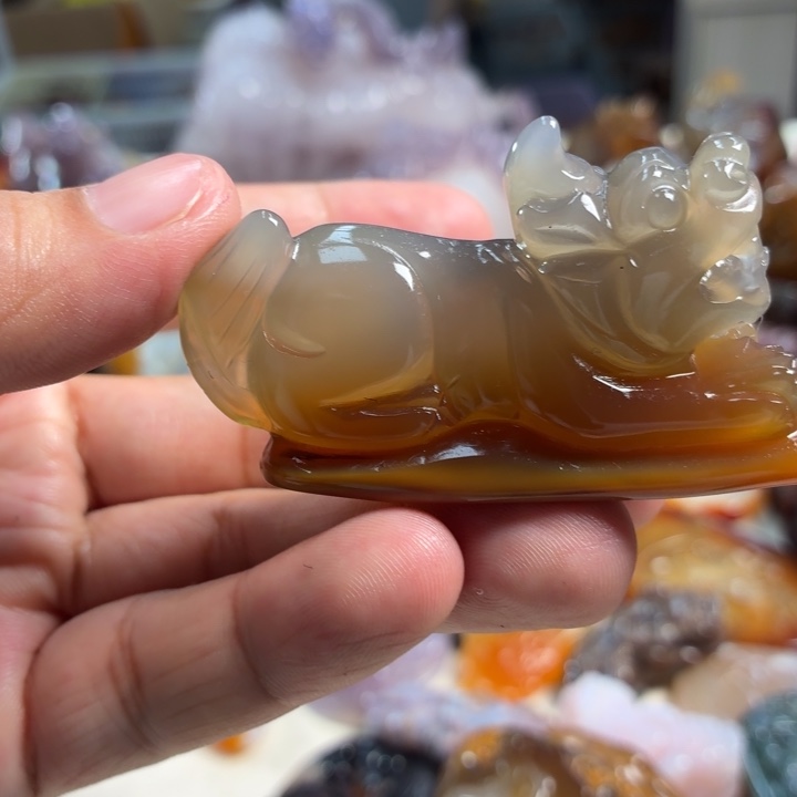 玛瑙/玉髓未镶嵌吊坠(不含链)