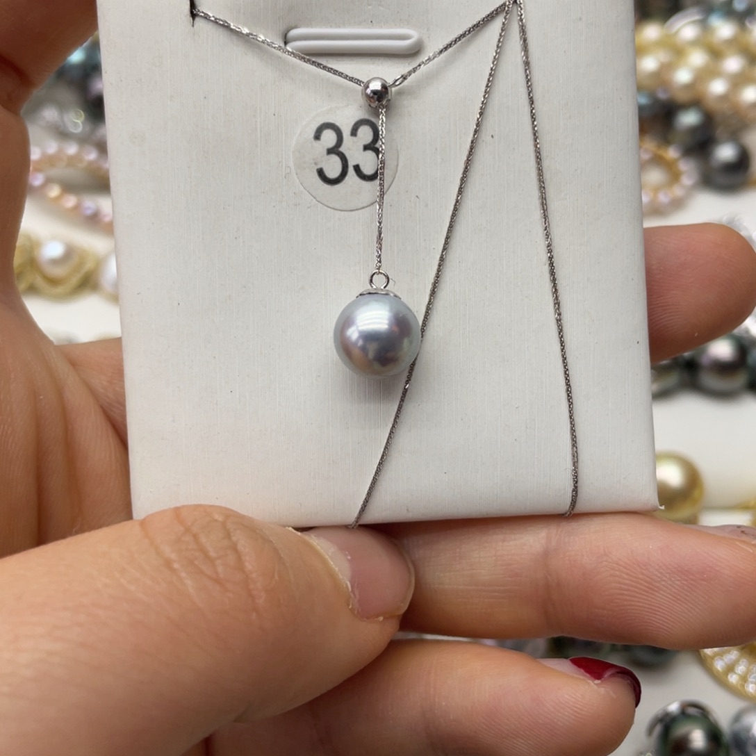 海水珍珠18K金镶嵌项链