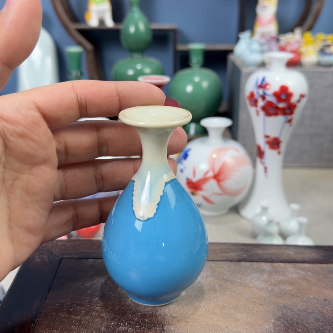 陶瓷手工小花器摆件