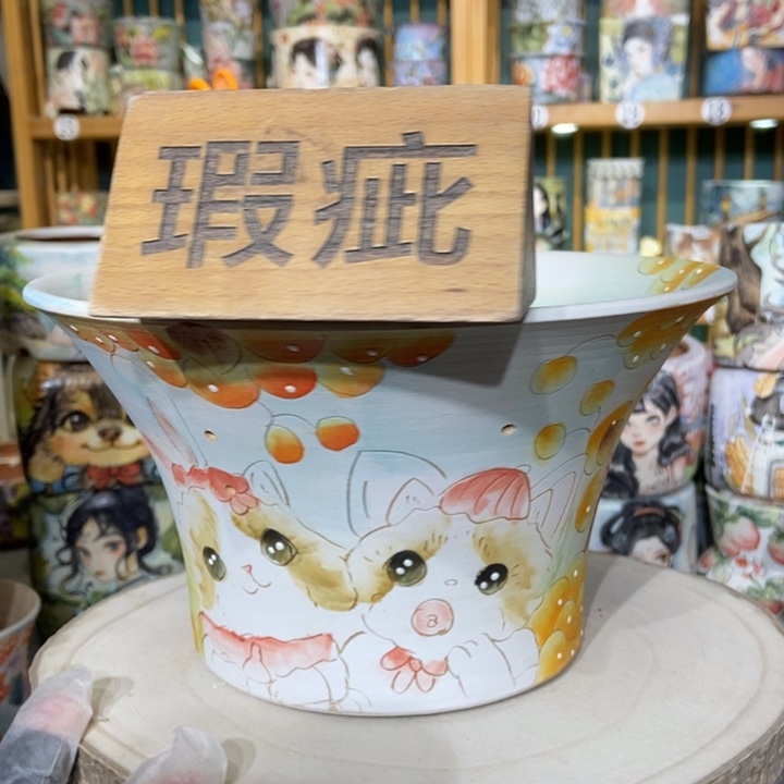 红陶景德镇艺术手绘作品