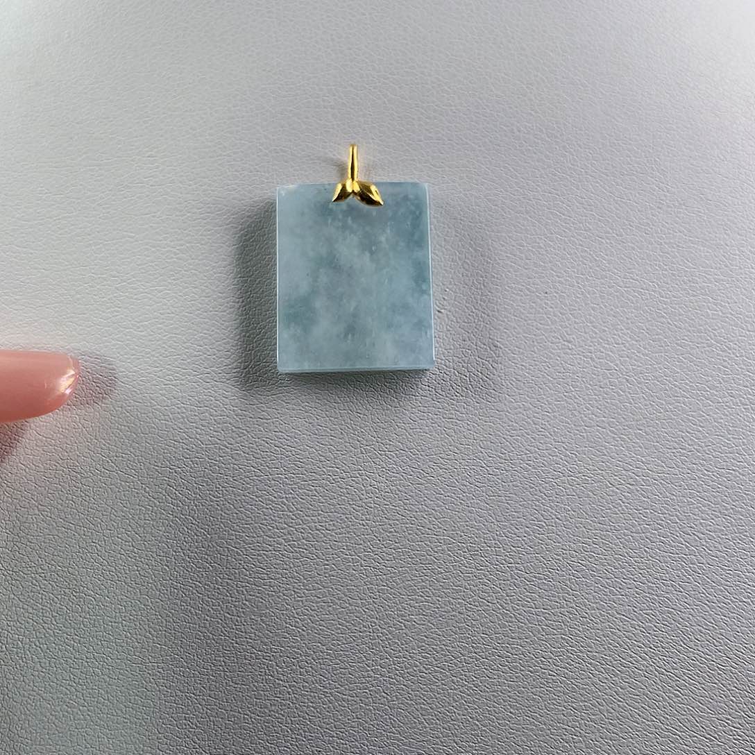 翡翠未镶嵌颈饰缅甸天然A货翡翠 无事牌