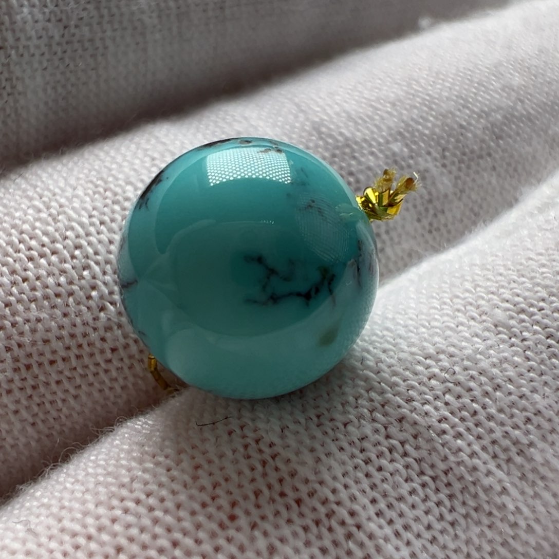 绿松石未镶嵌配饰10.3mm