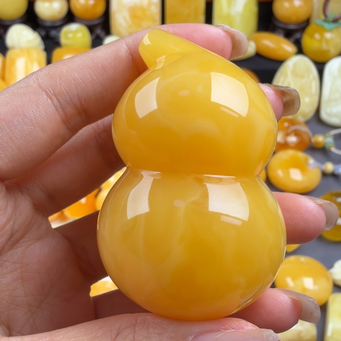琥珀未镶嵌颈饰纯天然琥珀蜜蜡无优化