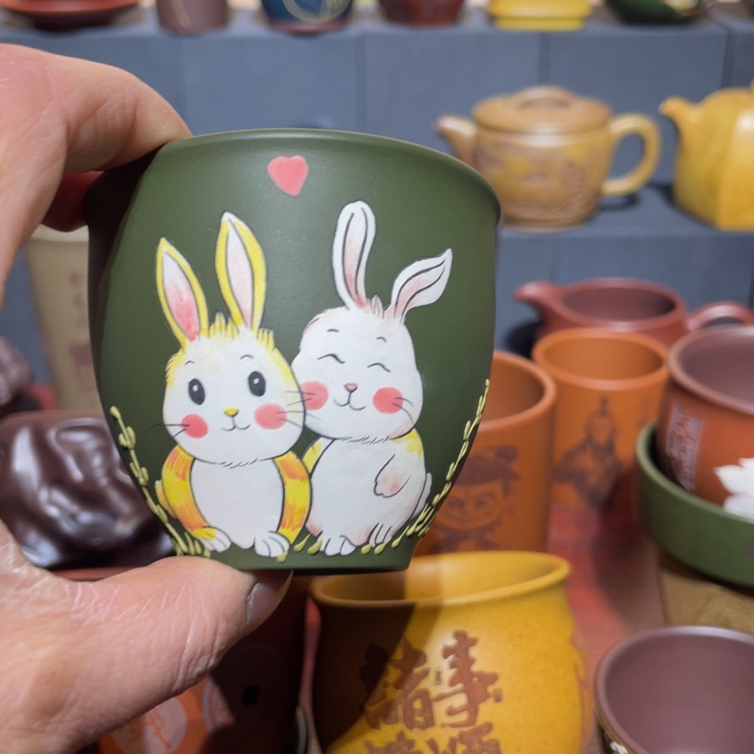 原矿紫砂手工主人杯