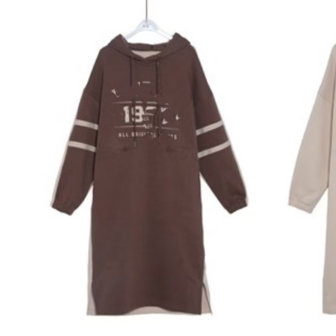 【冬季】秋冬新款连帽减龄百搭卫衣连衣裙30792