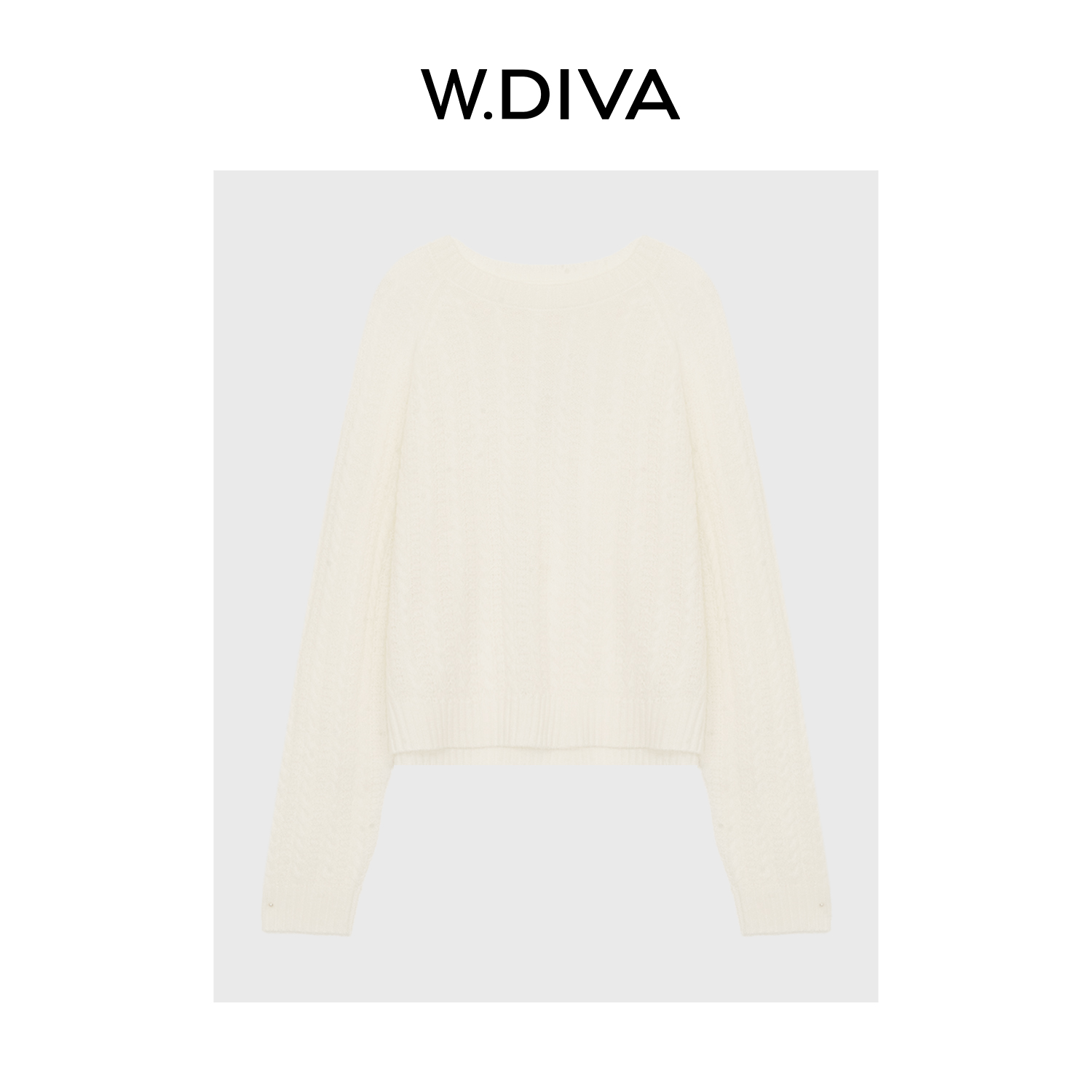 【软糯】100全丝光美丽奴羊毛衫初秋圆领绞花长袖女53Z282883