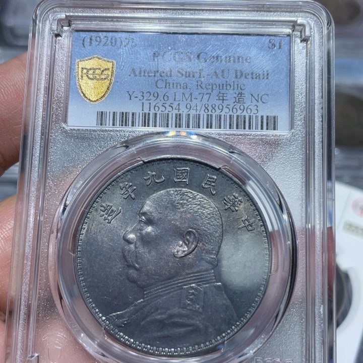 银佳利 九年大头粗发 大老黑 评级币6963