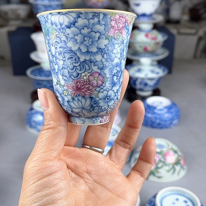 云*福利陶瓷万花杯一个