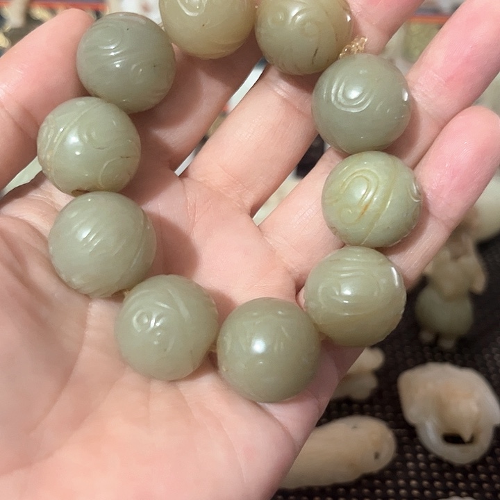 和田玉（糖玉）未镶嵌套链