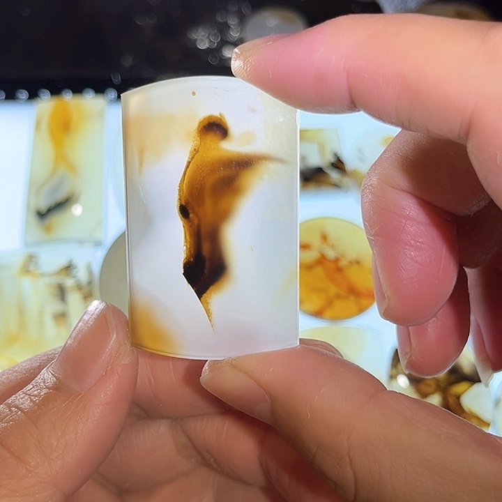 雲***開玛瑙/玉髓未镶嵌吊坠(不含链)