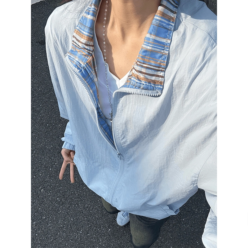 UPF50+冰川蓝情侣防晒衣男夏季新品户外旅行凉感夹克高倍防晒外套