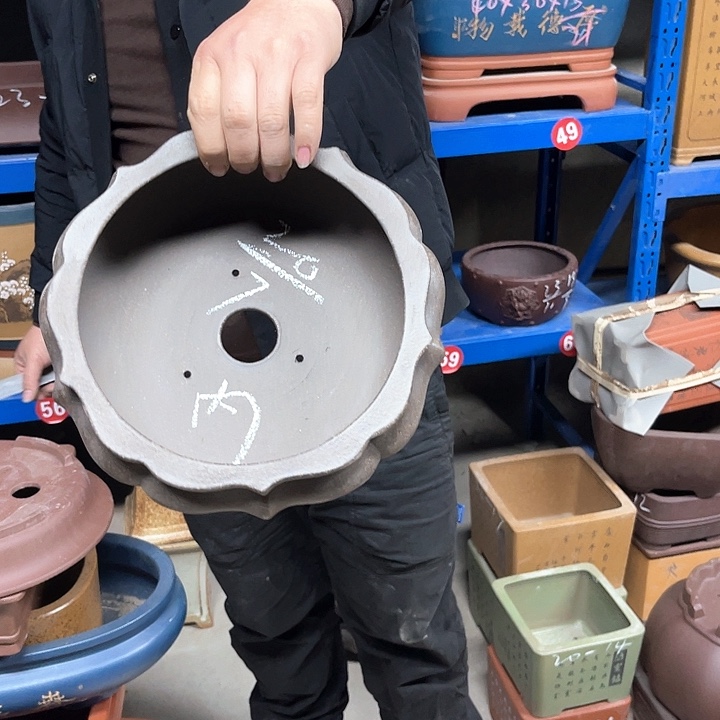 紫砂花盆紫砂等传统