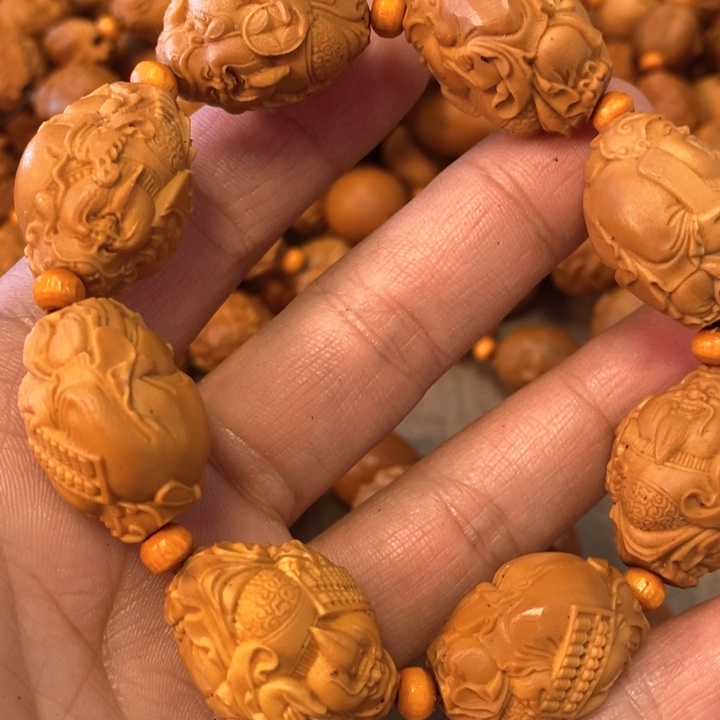 橄榄核手串/手链每****乐橄榄微瑕财神