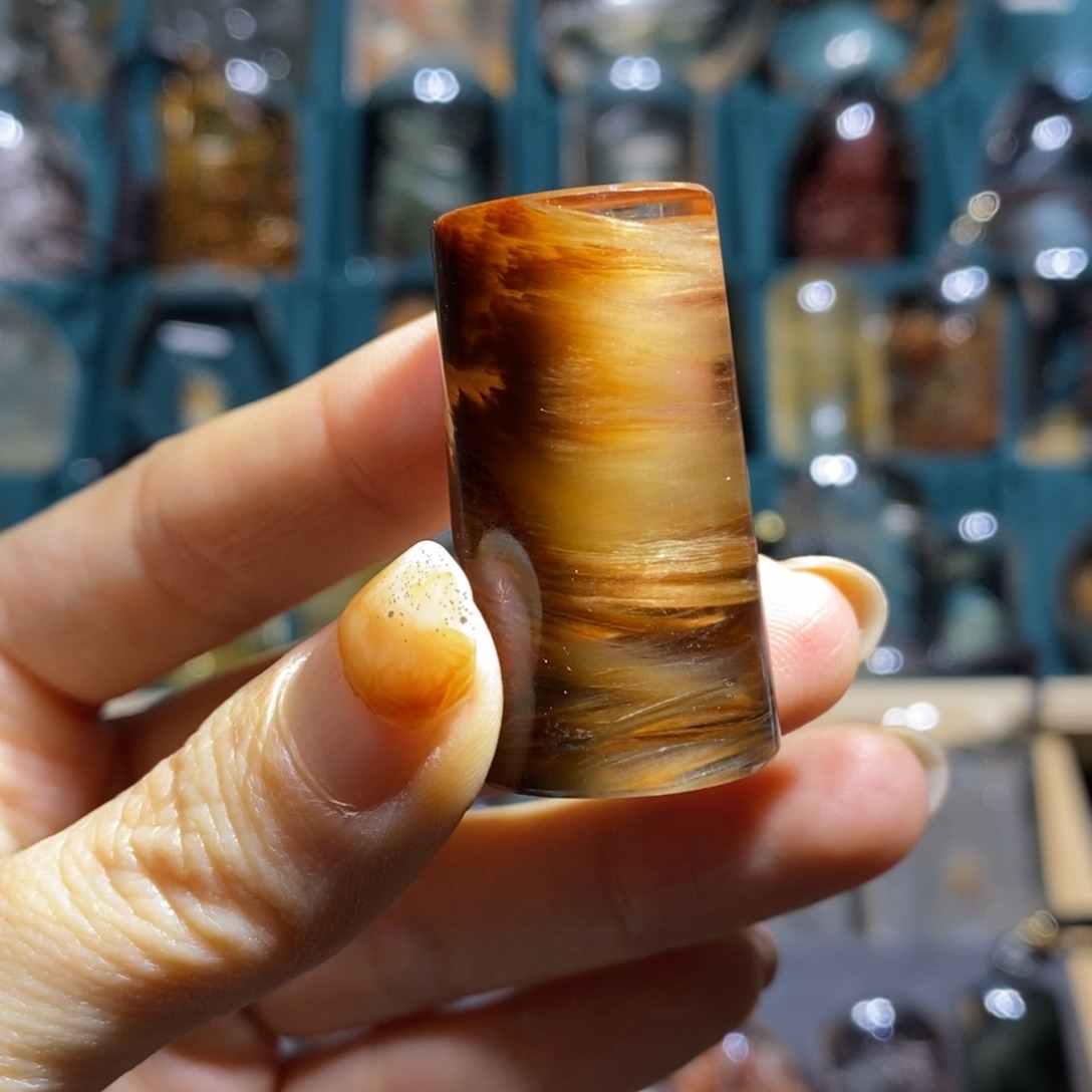 水晶颈饰未镶嵌兔毛水晶