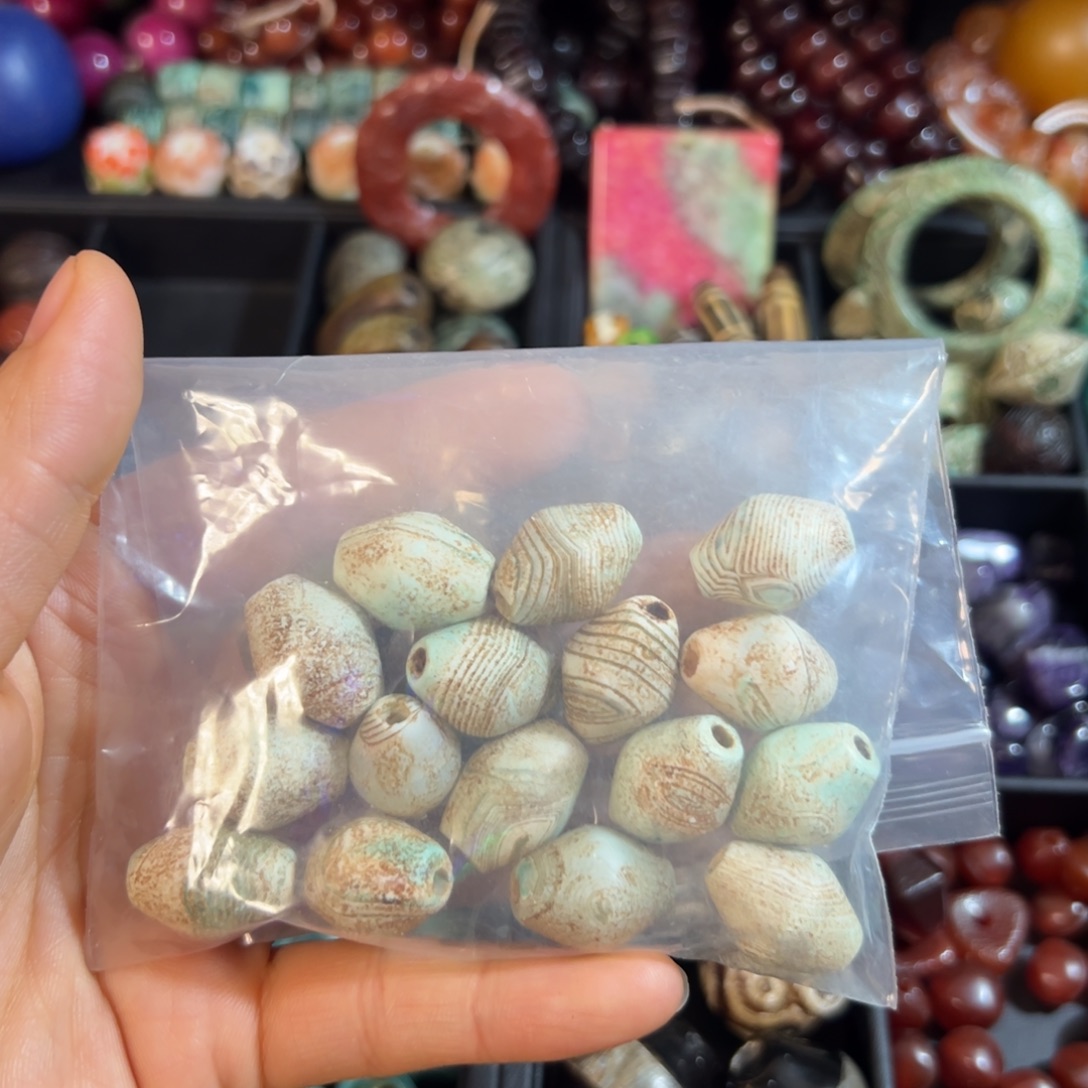 花***错玛瑙/玉髓合金颈饰