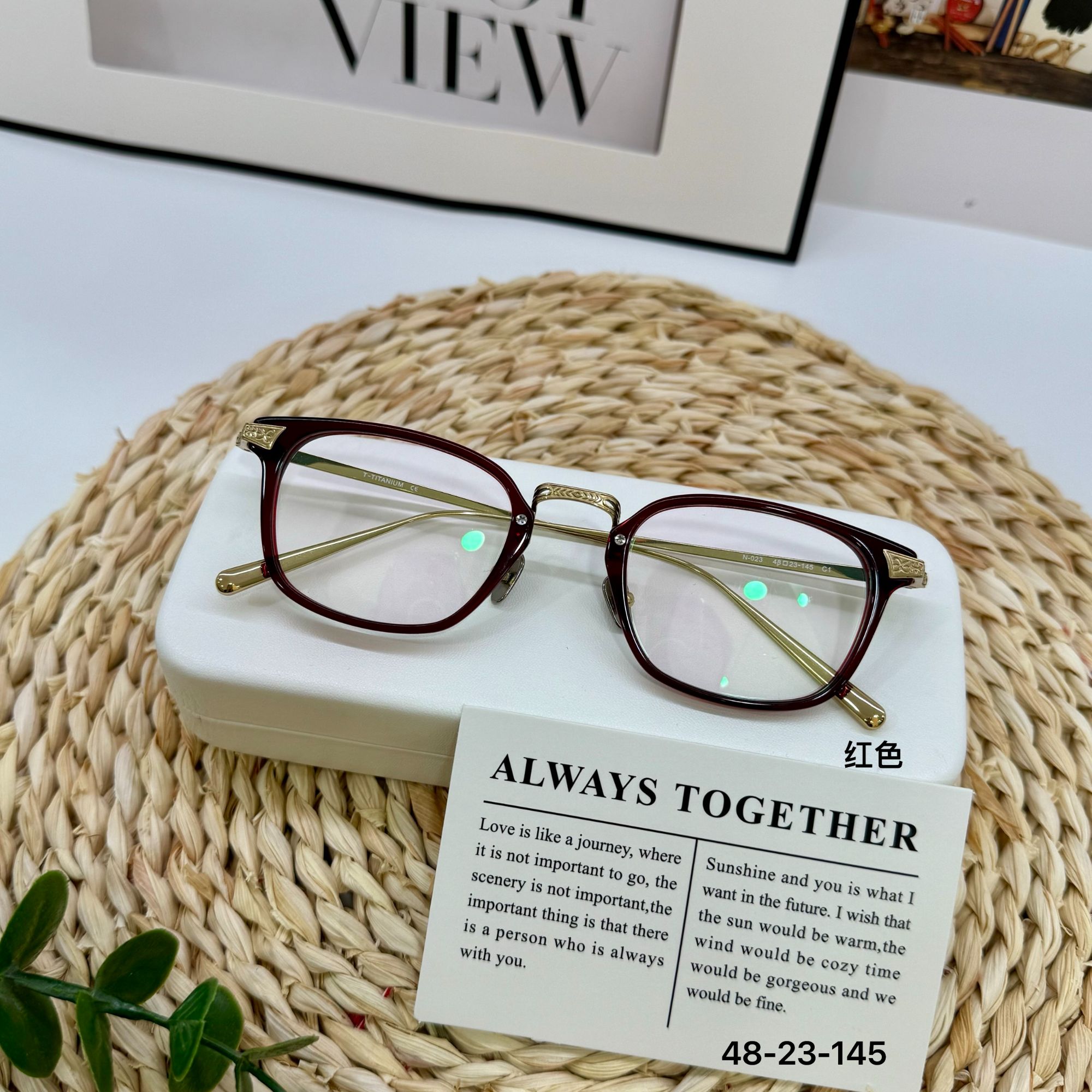 高品质超轻纯钛复古眼镜框中小脸脸适用适合配镜