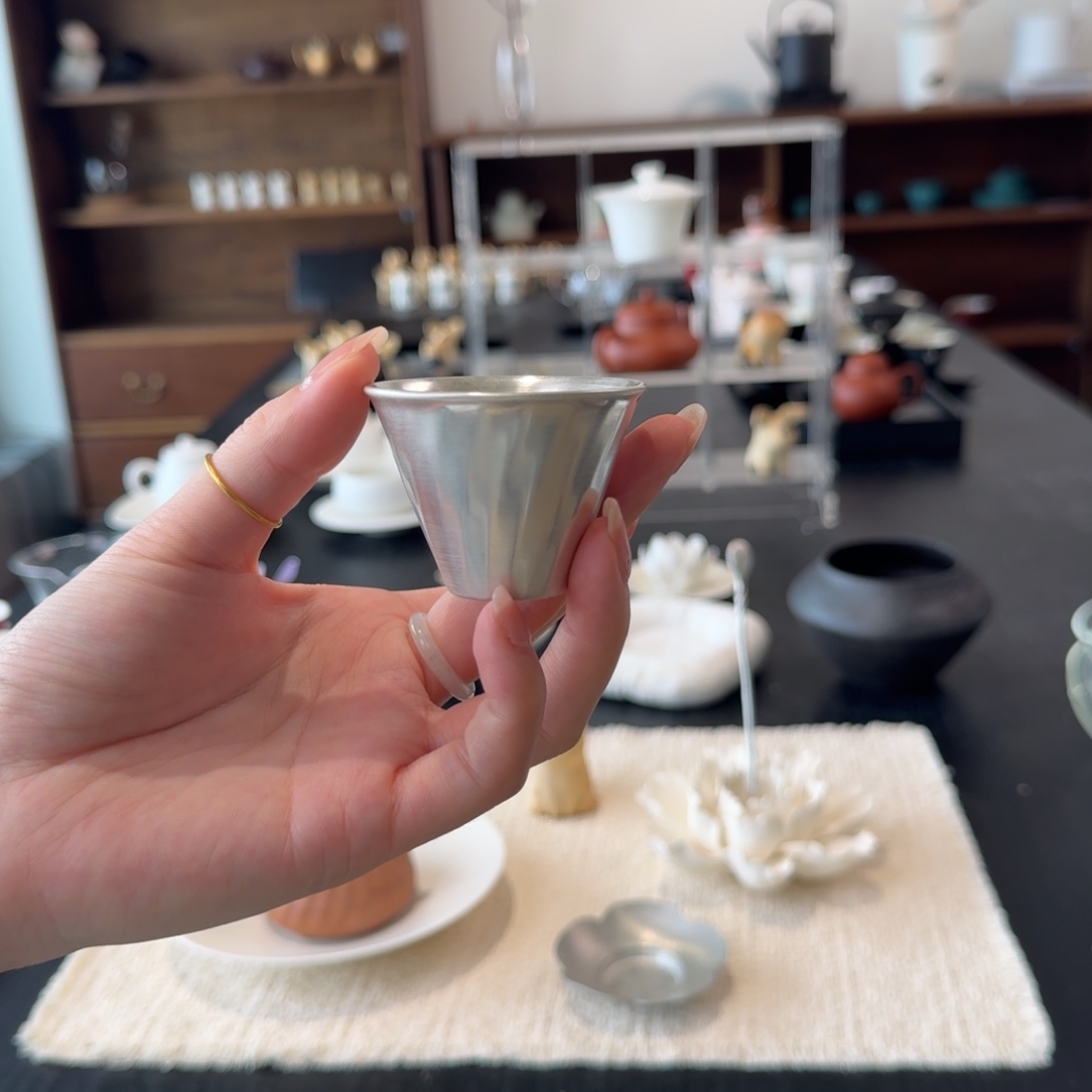 全鎏银 主人杯品茗杯