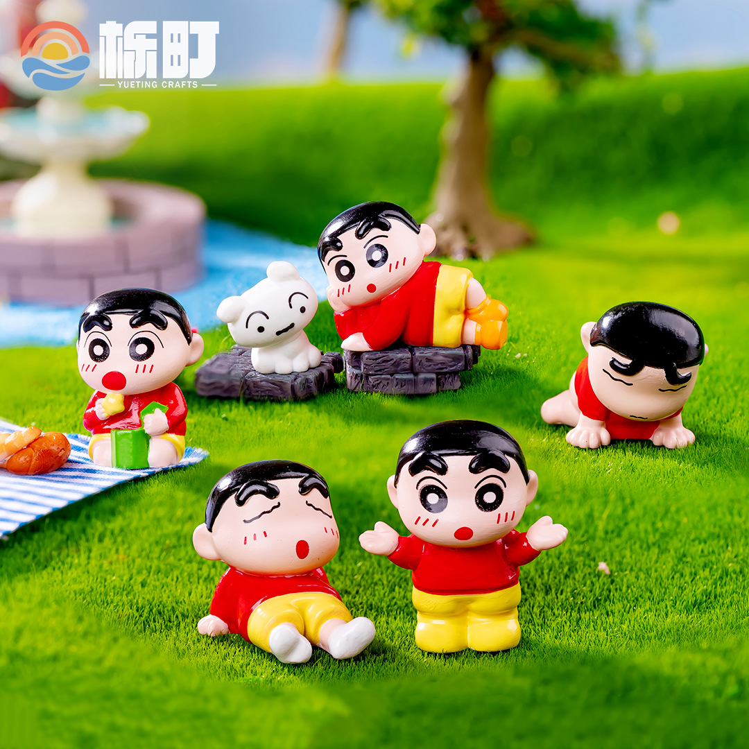 【双许愿+对对碰】可爱小新diy装饰品配件车载桌面小摆件