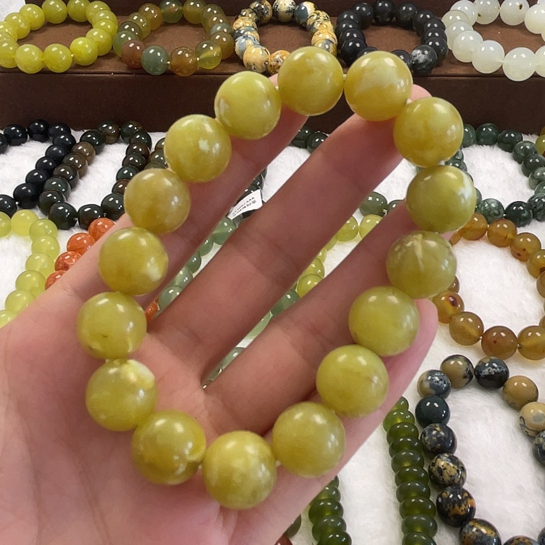 蛇纹石玉未镶嵌手串