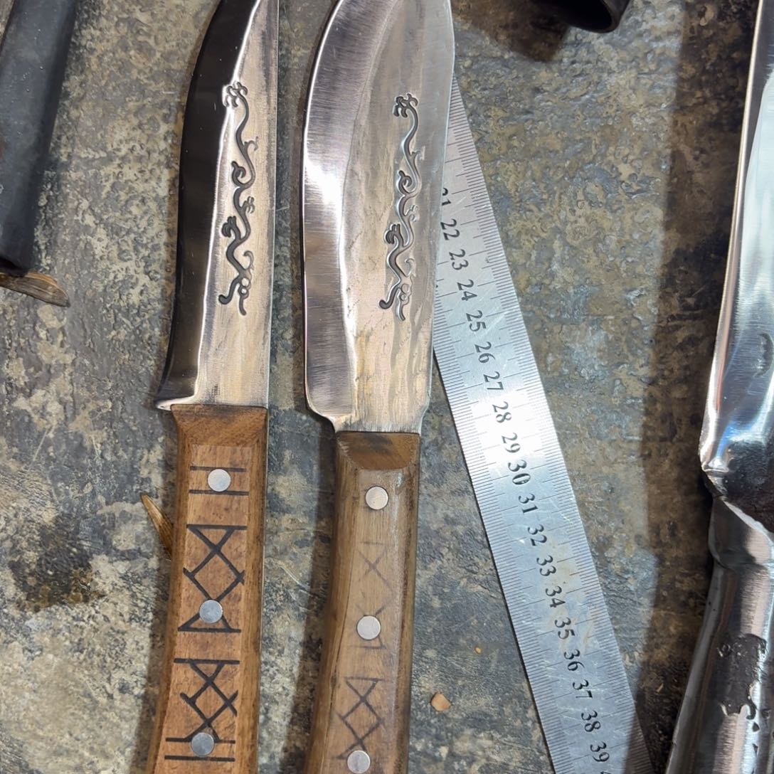 高碳锰钢云南阿老表手工锻打刀