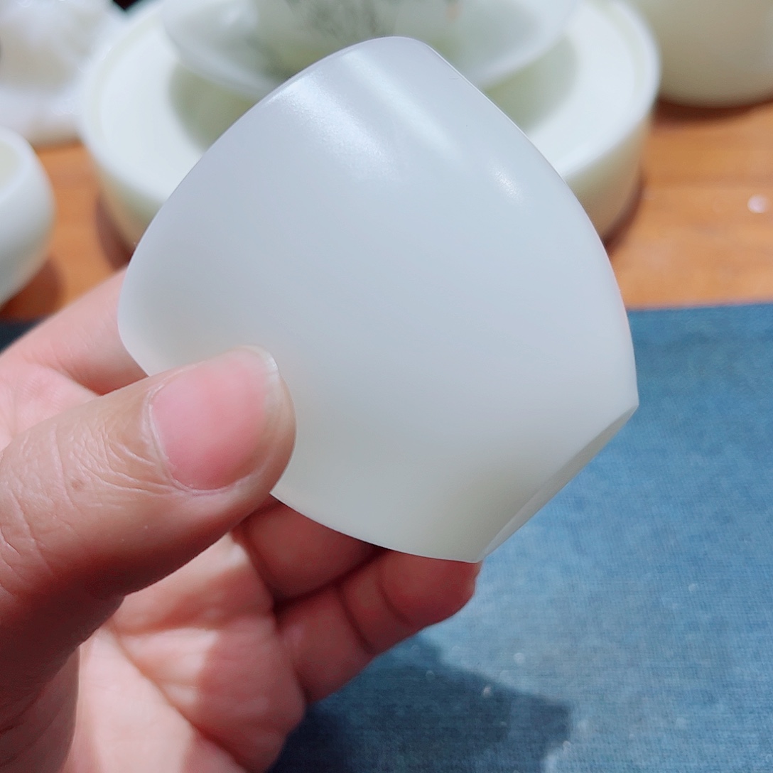 陶瓷6个素烧璞玉60cccc