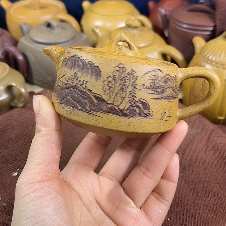 茶壶紫砂紫砂微瑕