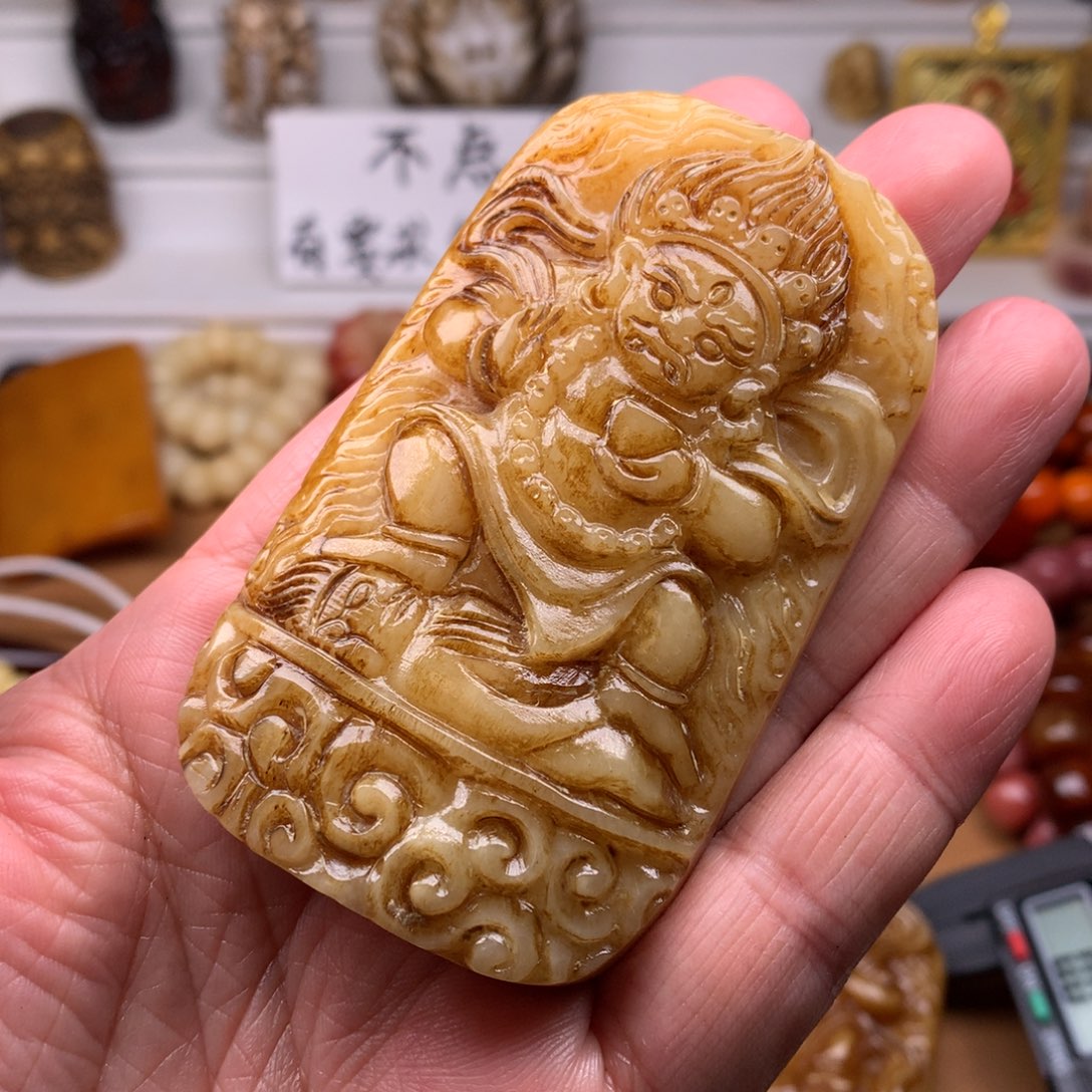 驼骨其他天天都在盘  大黑天吊坠