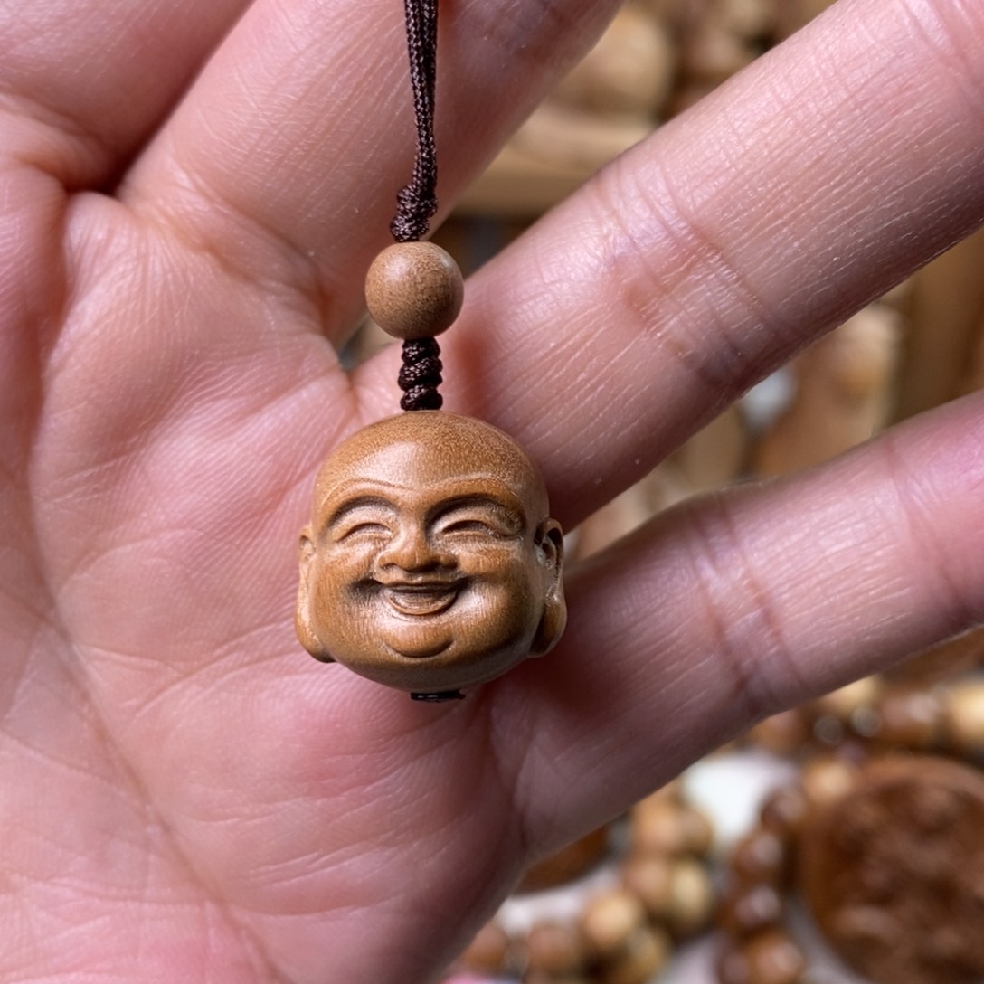 檀香木手串/手链笑佛