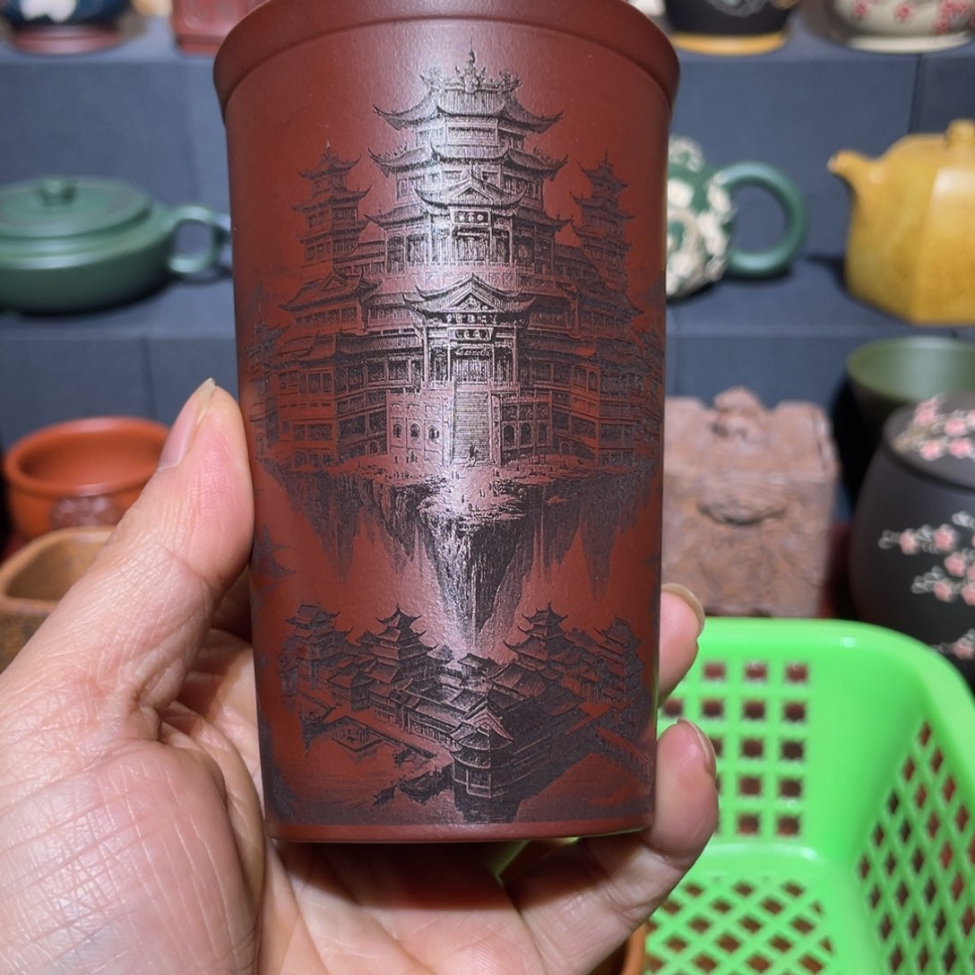 原矿紫砂手工主人杯