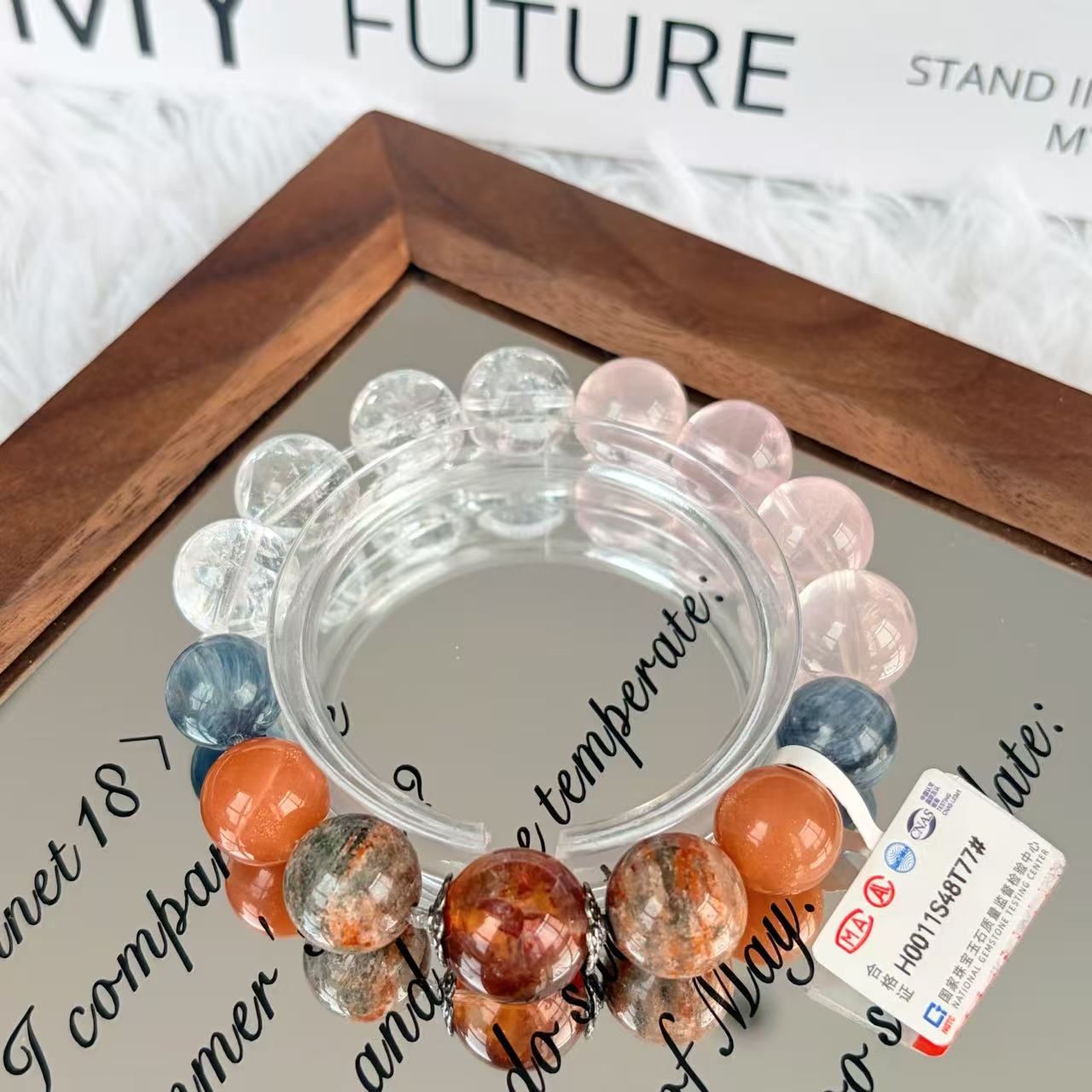 红胶花+幽灵+粉晶阿塞DIY设计款+++H0028S48T99