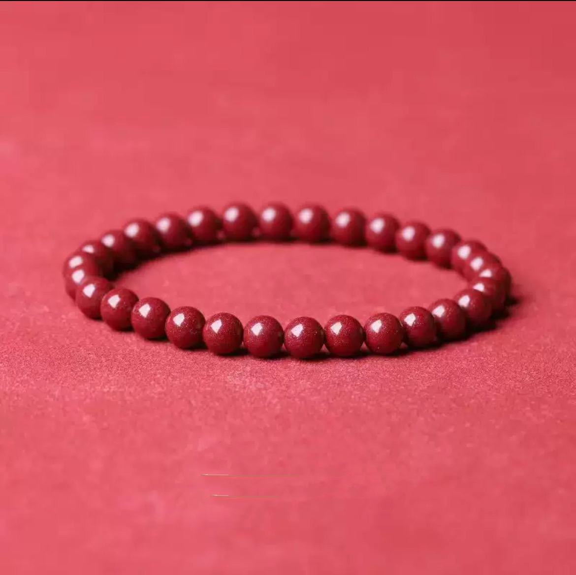 〔信任三〕朱砂圆珠手串 盛世藏收套装 a