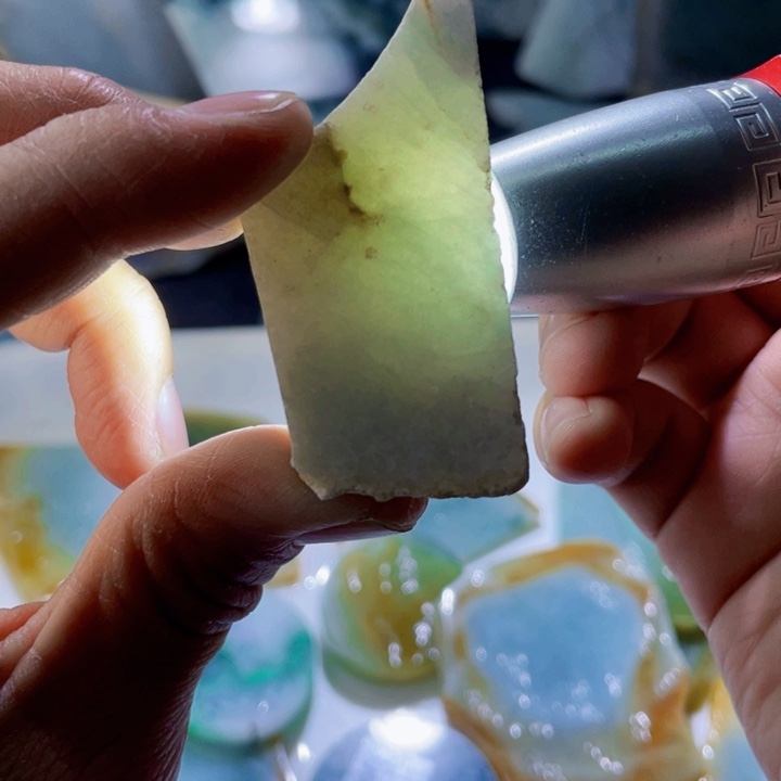 颈饰未镶嵌翡翠天然缅甸翡翠