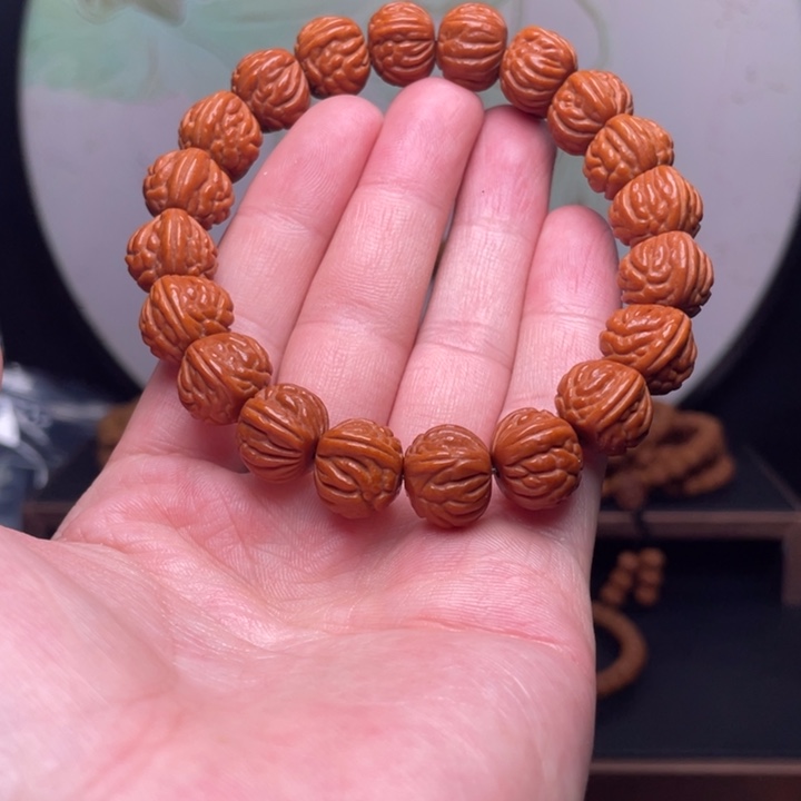 桃核手串14红魔爆肚