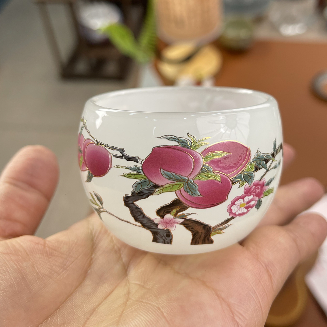 407琉璃九桃主人杯