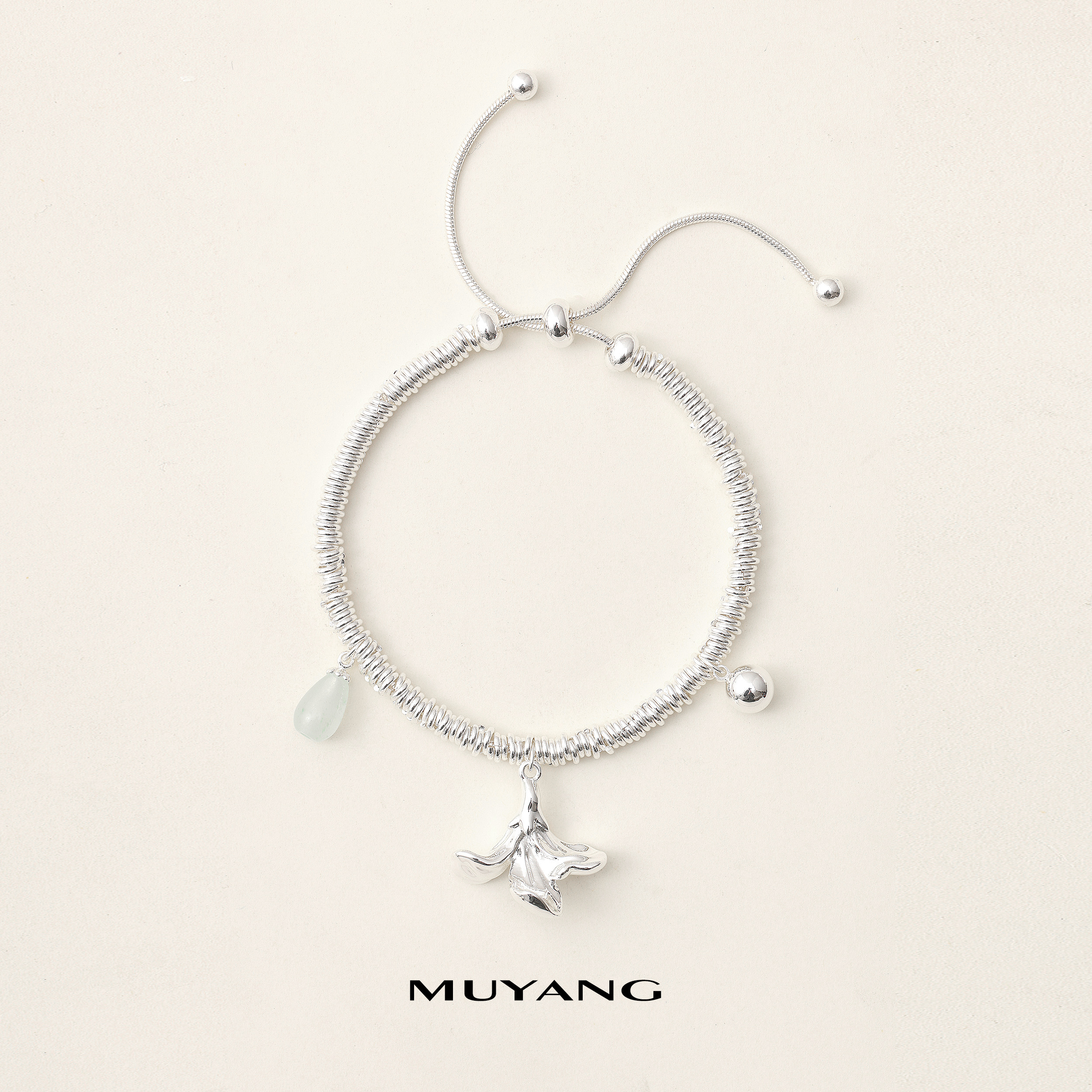 muyang/慕阳 铜合金琉璃手链 气质时尚简约百搭精致汀兰手链小众