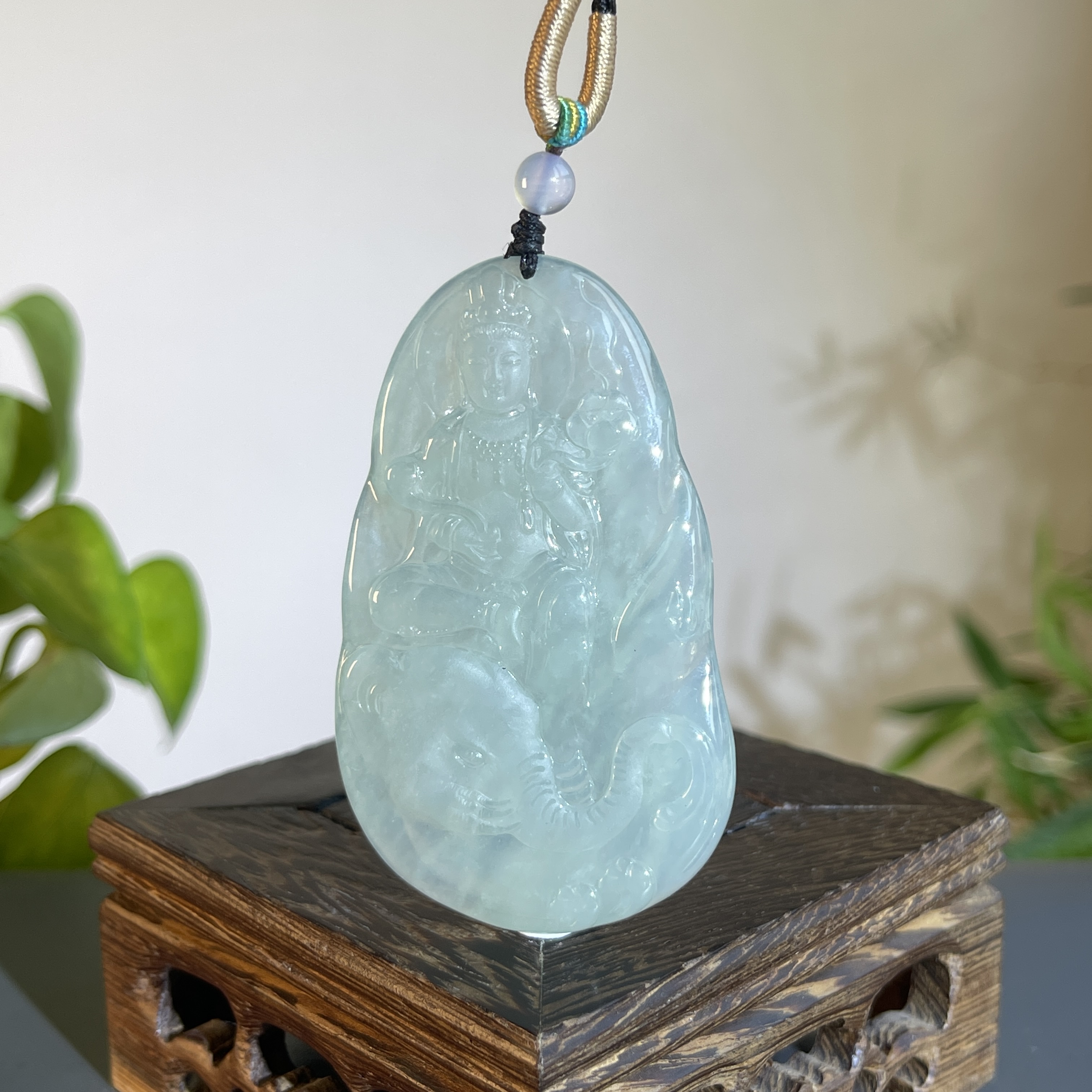 JTW15-150 天然缅甸A货翡翠  普贤(分单1）