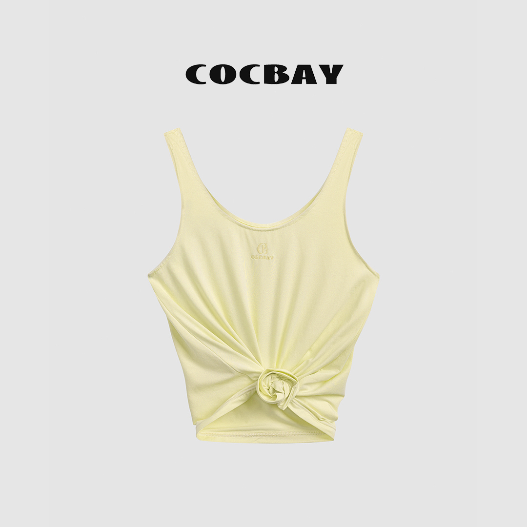 COCBAY-Urban Drift｜趣味多变DIY「扭扭乐」鱼骨时尚简约背心YB0018