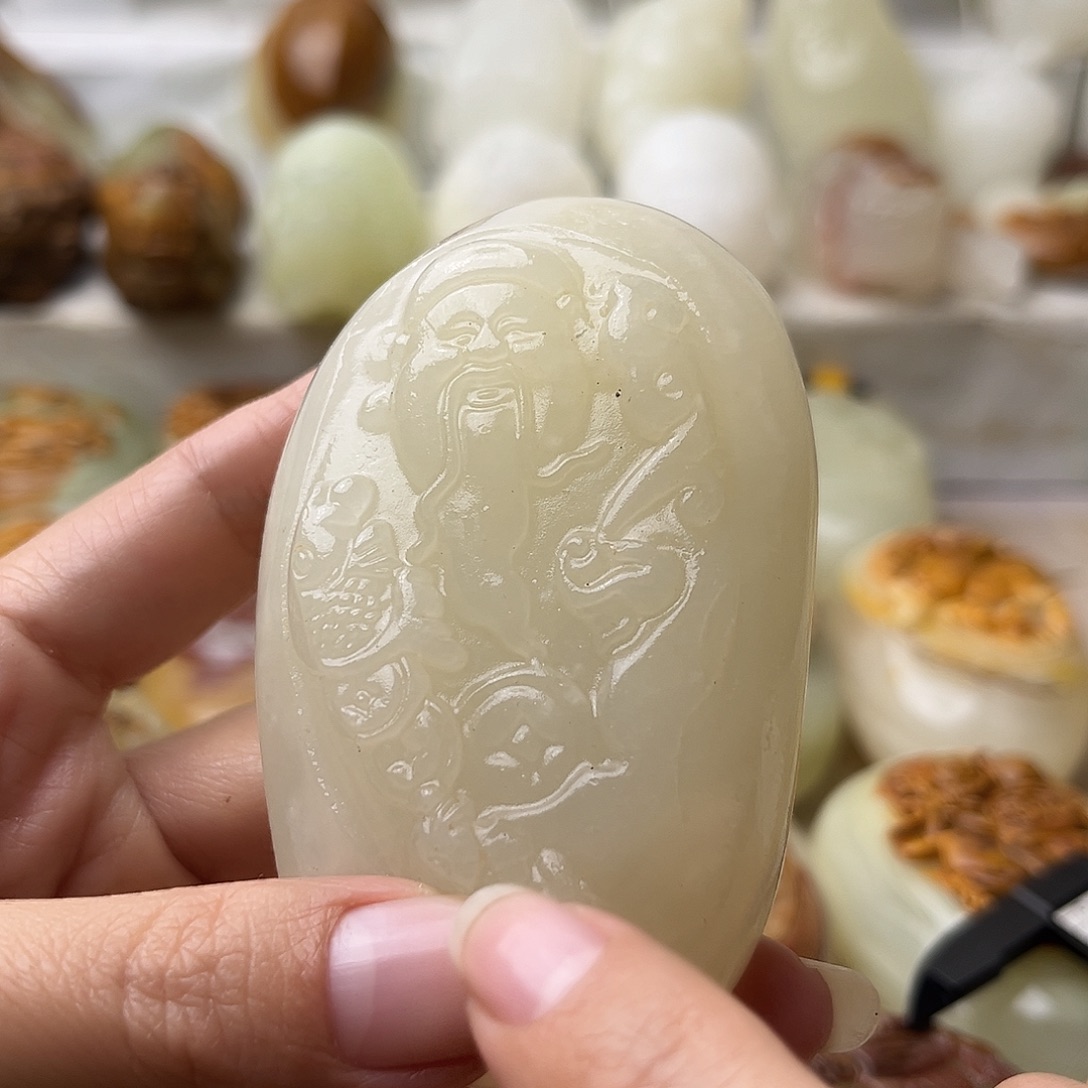 石材古青石不退换财神