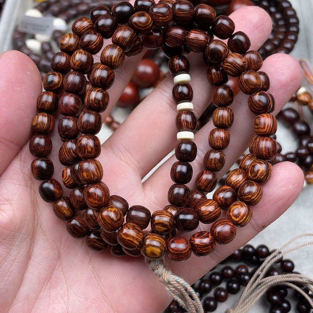 喜***剧手串/手链黄花梨/降香黄檀 0.8 X0.8 108 