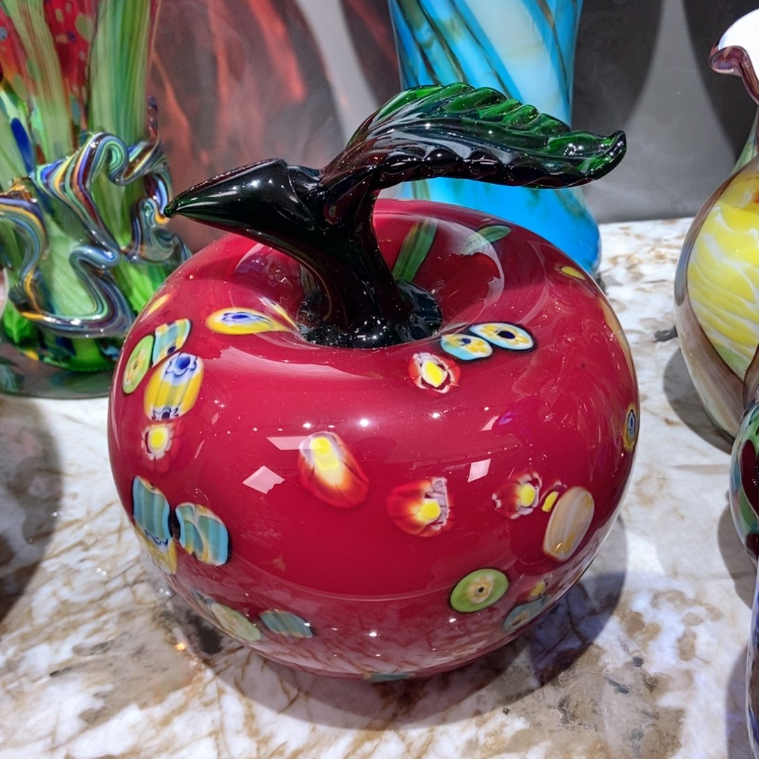 琉璃手工艺品精品18厘米大苹果