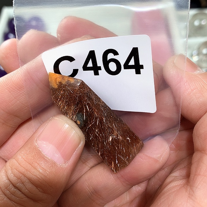 发晶天然水晶柱子C464未镶嵌简*