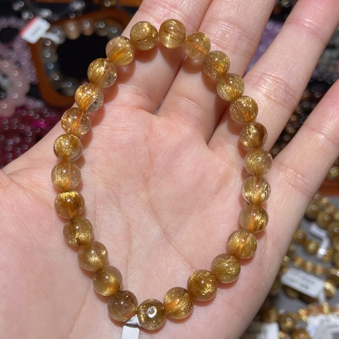 水晶手链未镶嵌金发晶7m