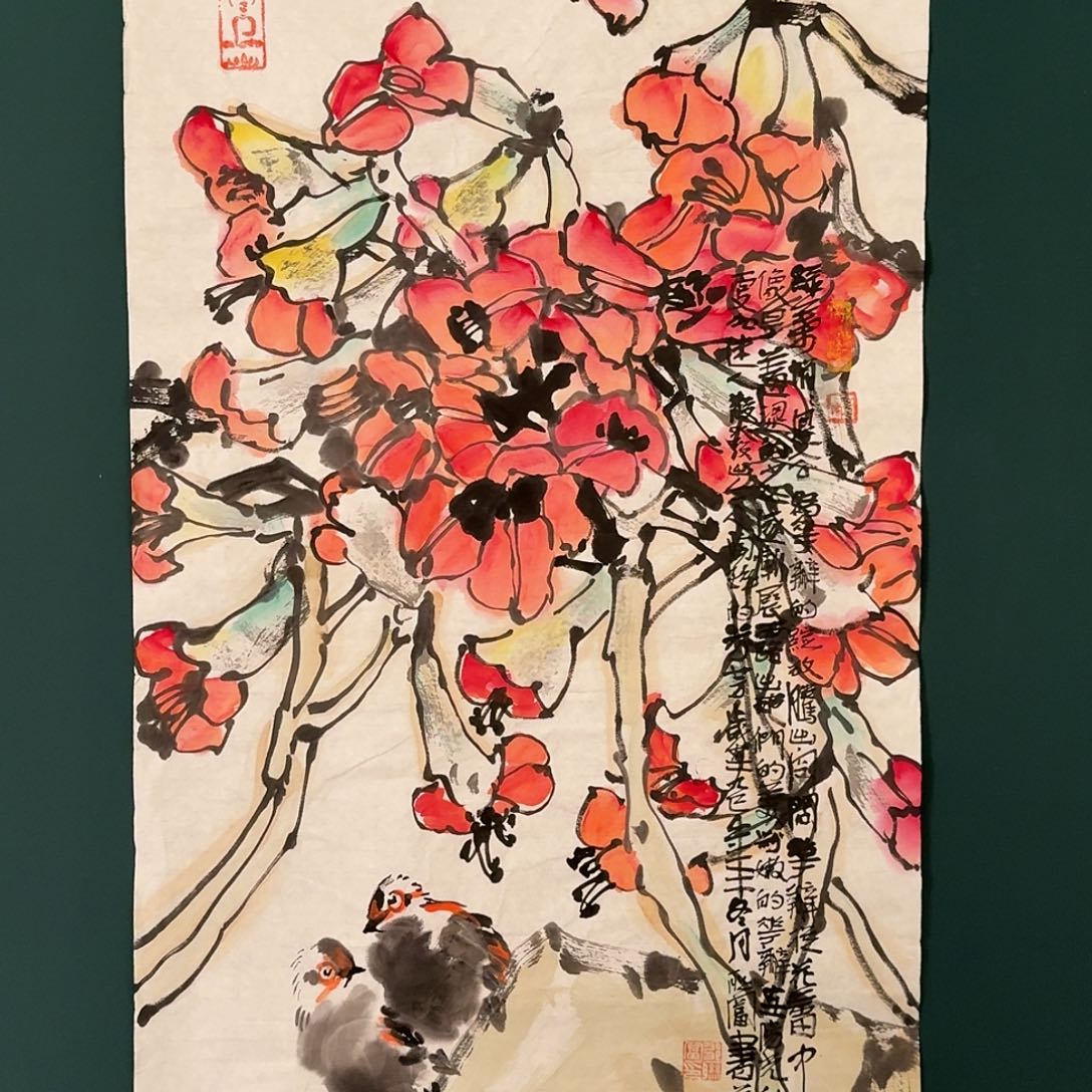 国画邹联富老师的作品