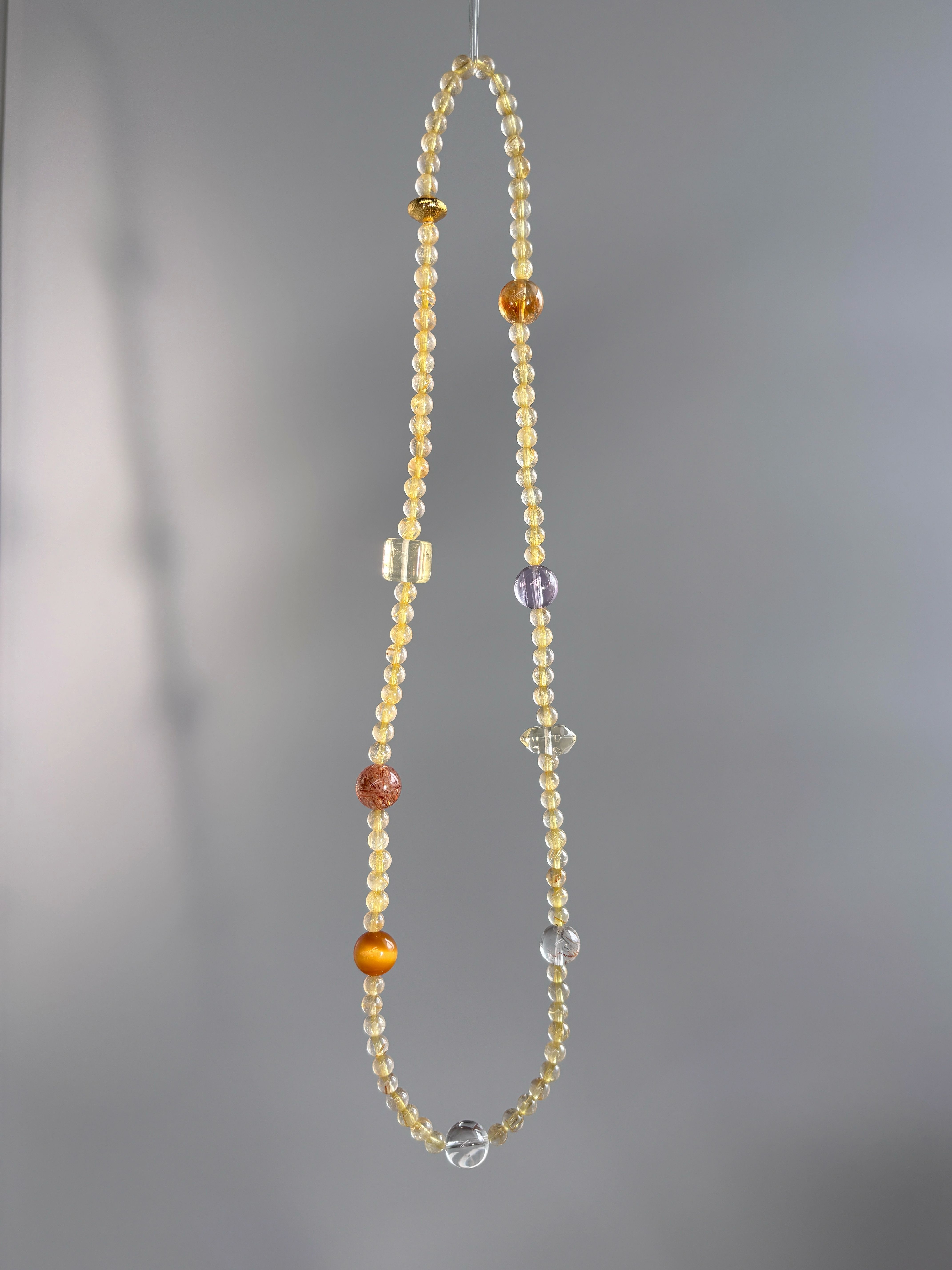 光年轨迹FJ007发晶水晶三圈手串（纯天然，默认微瑕，多样性发其一）