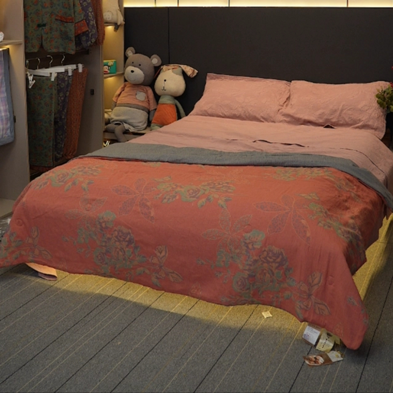 【福利被子孤品】双层纱大豆纤维全棉柔软亲肤提花被